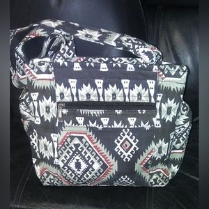 Vintage 80's Southwestern Boho Style Shoulder Bag/Purse